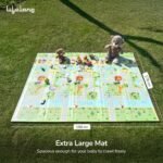 Lifelong Cuppy Extra Large Baby Play Mat | Waterproof For Crawling & Playing | Travel Friendly | Easy Clean,Soft Indoor & Outdoor Usage Yoga & Kids Mat | Non Toxic with 1 Yr Warranty (Multicolor) - Image 2