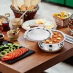 LIMETRO STEEL Stainless Steel Copper Coated Serving Set/Handi Set of 5 with Lids - (0.5 L, 0.75 L, 1 L, 1.5 L & 2 L) - Image 7