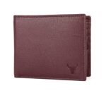 NAPA HIDE Maroon Leather Wallet for Men I Handcrafted I 4 Credit/Debit Card Slots I 2 Currency Compartments I 1 Transparent ID Window - Image 3