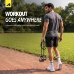 Boldfit Resistance Tube with Foam Handles, Door Anchor for Exercise & Stretching, Suitable in Home & Gym Workout for Men & Women-15kg-Black - Image 7