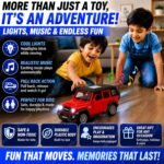 toyco® Thaar Roxx Toy Car for Kids with Lights & Sound | Pull Back SUV Action | Openable Doors | Premium ABS Jeep | 1:36 Mini Diecast Model | Safe for Boys Girls 3+ | Birthday Gift - Image 3