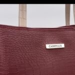 Carrylux Dual Tone Large Capacity Croco Pattern Tote Handbags Purses Shoulder Bag For Womens - Image 5