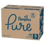 Pampers Diapers Size 5, 132 Count - Pampers Pure Disposable Baby Diapers, Hypoallergenic and Unscented Protection, ONE MONTH SUPPLY - Image 17