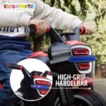 Kidsmate Ranger Bike Pedal Tricycles for Kids 1 to 3 Years | Kids Cycle with Musical Horn, Lights, EVA Wheels & Push Handle | Baby Cycle - Black/Red - Image 5