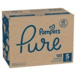 Pampers Diapers Size 5, 132 Count - Pampers Pure Disposable Baby Diapers, Hypoallergenic and Unscented Protection, ONE MONTH SUPPLY - Image 16