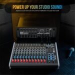 Dabeatz SM120E Professional 12 Channel Audio Mixer, Stereo Echo DJ Sound Mixer for Parties, Stage Effects, Weddings, Karaoke & Studio Recording,Diwali Giving Your Occasion an Impressive Output - Image 3